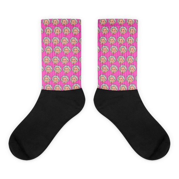 Pink Einstein Socks