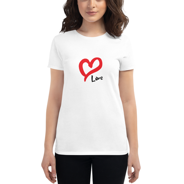 LOVE WITH HEART Women's short sleeve t-shirt