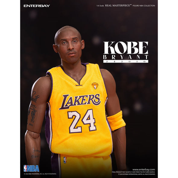 NBA Lakers KOBE BRYANT 242010 Real Masterpiece Action Figure 1/6 Scale (ENTERBAY)