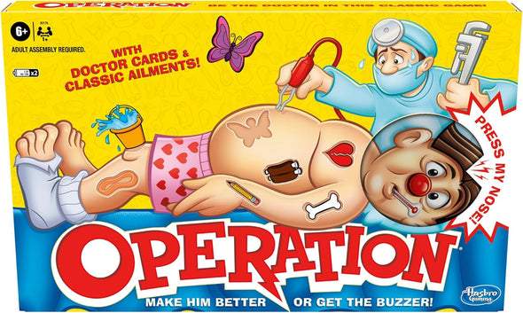 Hasbro Gaming Classic Operation Game Ages 6 and Up