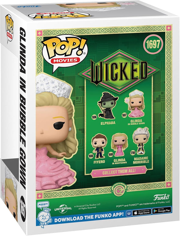 Wicked Part 1 GLINDA in Bubble Gown Funko Pop! Movies Vinyl Figure 1697
