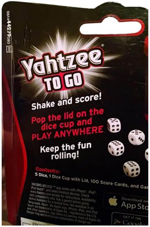 HASBRO GAMING Yahtzee TO GO Game