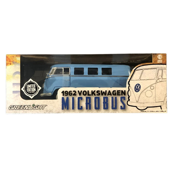 1962 Volkswagen MICROBUS Greenlight Limited Edition 1:18 BLUE