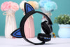 Bluetooth Headset with Cute Cat Ears, gift for cat lovers, headphones for animal lovers, Gift for Kids