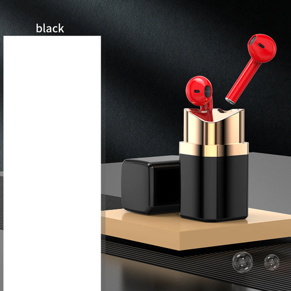Fashion Individual Earphone Lipstick Bluetooth Earphone In-ear Noise Reduction