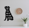 Love and a Dog - Metal Wall Art