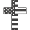 Flag Cross - Metal Wall Art