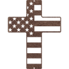 Flag Cross - Metal Wall Art