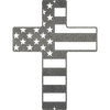 Flag Cross - Metal Wall Art