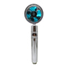 Shower Head Water Saving Flow 360 Degrees Rotating With Small Fan ABS Rain High Pressure spray Nozzle Bathroom Accessories