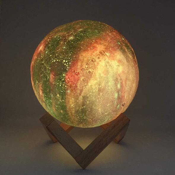 3D Printed Moon Lamp Galaxy Moon Light Kids Night Light 16 Color Change Touch and Remote Control Galaxy Light as  Gifts