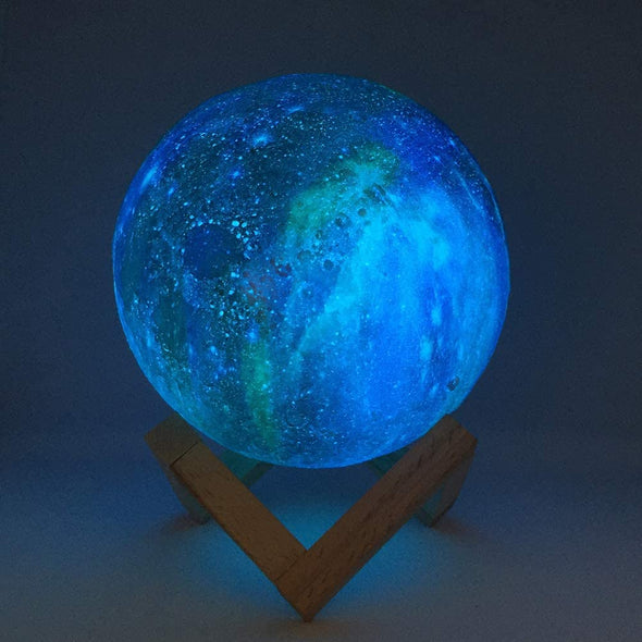 3D Printed Moon Lamp Galaxy Moon Light Kids Night Light 16 Color Change Touch and Remote Control Galaxy Light as  Gifts