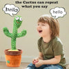 Lovely Talking Toy Dancing Cactus Doll Speak Talk Sound Record Repeat Toy Kawaii Cactus Toys Children Kids Education Toy Gift
