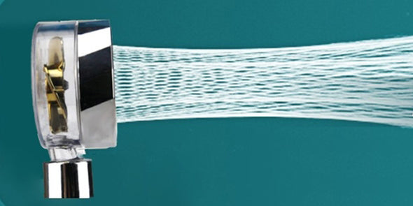 Shower Head Water Saving Flow 360 Degrees Rotating With Small Fan ABS Rain High Pressure spray Nozzle Bathroom Accessories