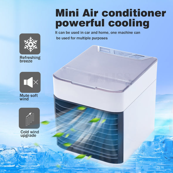 Air Cooler Portable Air Conditioner Humidifier Purifier 3 in 1 Portable Mini Air Conditioner USB Air Cooler 3 Speeds