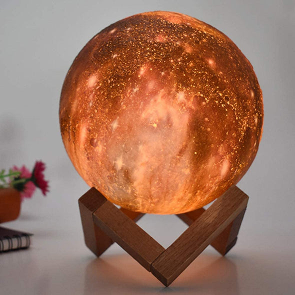 3D Printed Moon Lamp Galaxy Moon Light Kids Night Light 16 Color Change Touch and Remote Control Galaxy Light as  Gifts