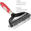 Professional Pet Deshedding Brush 2 Sided Dematting Dog Comb Cat Brush Rake Puppy Grooming Tools Undercoat Shedding Flying Hair