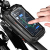 WILD MAN Bike Bag Front Cycling Bag Rainproof Touch Screen Bicycle Phone Bag 6.5 Inch Mobile Phone Case Mtb Accessories