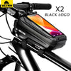 WILD MAN Bike Bag Front Cycling Bag Rainproof Touch Screen Bicycle Phone Bag 6.5 Inch Mobile Phone Case Mtb Accessories