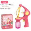 Bubble Gun Rocket 69 Holes Soap Bubbles Machine Gun Shape Automatic Blower With Light Toys For Kids Pomperos Children‘s Day Gift