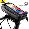 WILD MAN Bike Bag Front Cycling Bag Rainproof Touch Screen Bicycle Phone Bag 6.5 Inch Mobile Phone Case Mtb Accessories