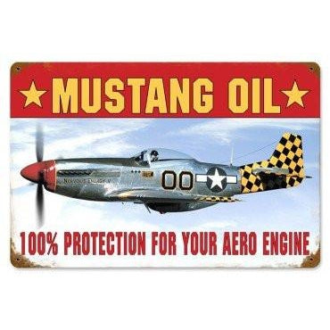 Mustang Oil Collector Tin Sign
