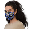 Sugar Skull Blue Premium face mask