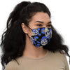 Sugar Skull Blue Premium face mask
