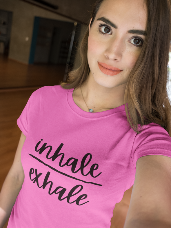 Inhale and Exhale Ladies' short sleeve t-shirt