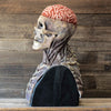 Halloween Skull Mask Headgear  3D Horror Reality Full Head Skull Headgear Horror Scary Mask Cosplay Party Skull Latex Movable Jaw Helmet Skeleton Decoration