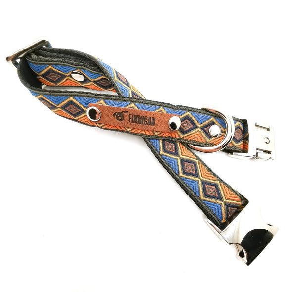 Finnigan Designer Dog Collar (Harlequin Collection) Medium