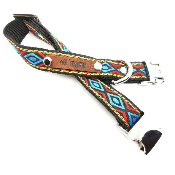 Finnigan Designer Dog Collar (Harlequin Collection) Medium