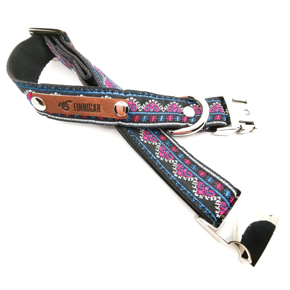 Finnigan Designer Dog Collar (Harlequin Collection) Medium