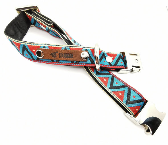 Finnigan Designer Dog Collar (ZigZag Collection) Medium