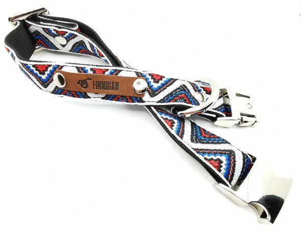 Finnigan Designer Dog Collar (ZigZag Collection) Medium