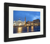 Framed Print, Colosseum Rome Vatican Place Saint Peter Cathedral At Night