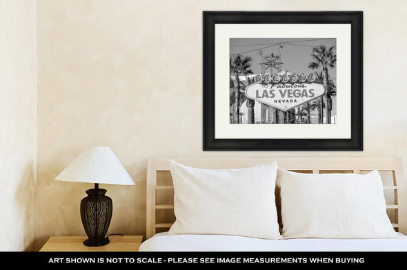 Framed Print, Welcome To Fabulous Las Vegas Sign