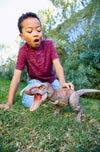 Jurassic World BITE 'N FIGHT Tyrannosaurus Rex in Larger Size with Realistic Sculpting, Articulation and Dual-Button Activation for Tail Strike and Head Strikes, Ages 4 and Older