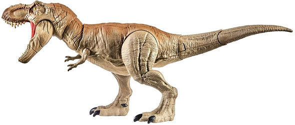 Jurassic World BITE 'N FIGHT Tyrannosaurus Rex in Larger Size with Realistic Sculpting, Articulation and Dual-Button Activation for Tail Strike and Head Strikes, Ages 4 and Older