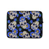 Sugar Skull Blue Laptop Sleeve