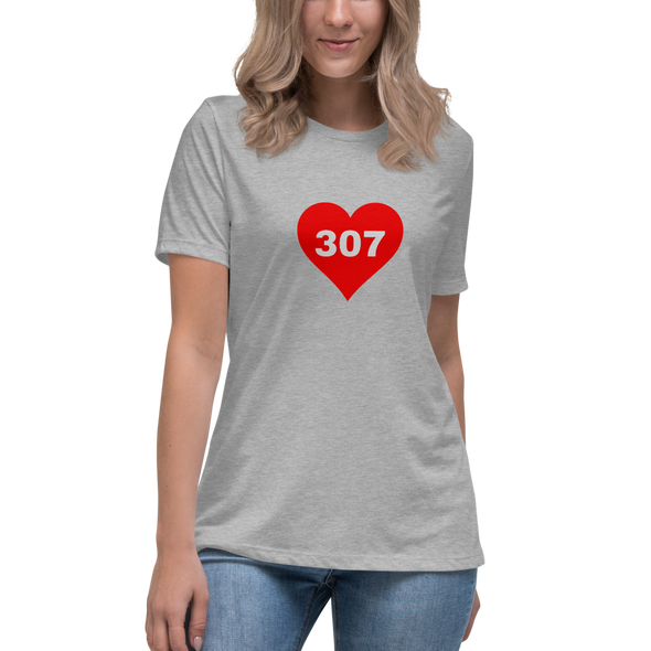 AREA CODE 307 Women's Relaxed T-Shirt