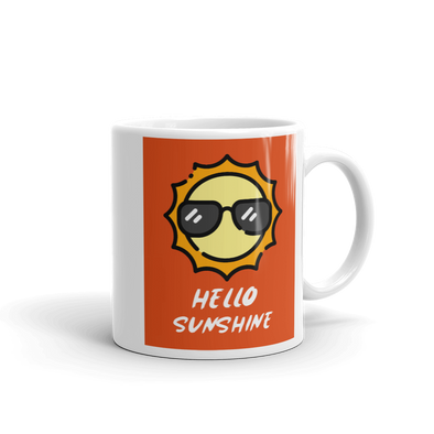 HELLO SUNSHINE Mug | Colorful Cups Coffee Lover Mug Ceramic Tea Mug |