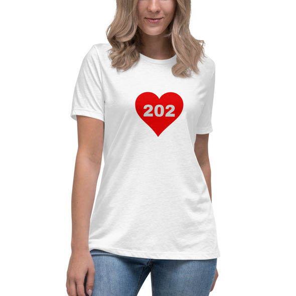 AREA CODE 202 Women's Relaxed T-Shirt
