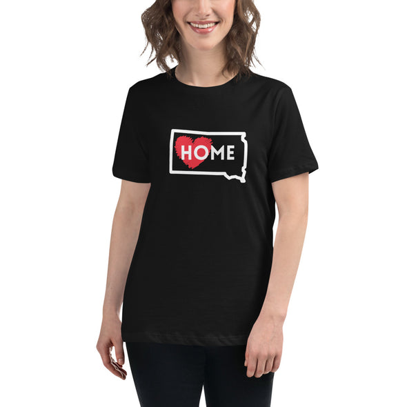 SOUTH DAKOTA IS HOME Women's Relaxed T-Shirt