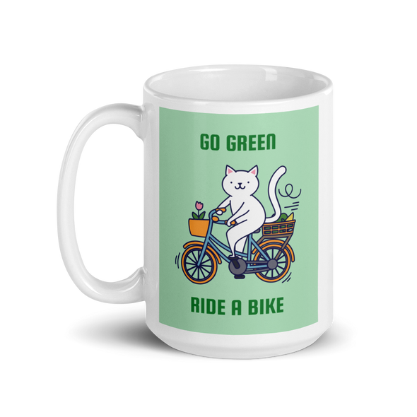 GO GREEN RIDE A BIKE Mug