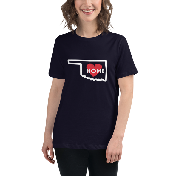 OKLAHOMA IS HOME Women's Relaxed T-Shirt