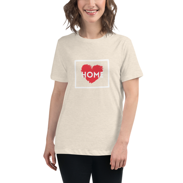 WYOMING IS HOME Women's Relaxed T-Shirt