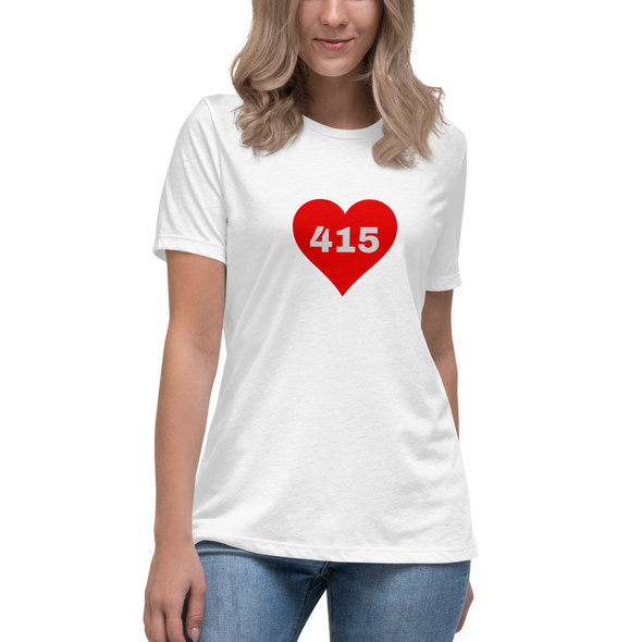 AREA CODE 415 Women's Relaxed T-Shirt