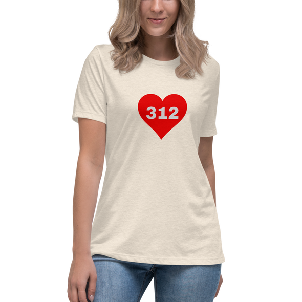 AREA CODE 312 Women's Relaxed T-Shirt