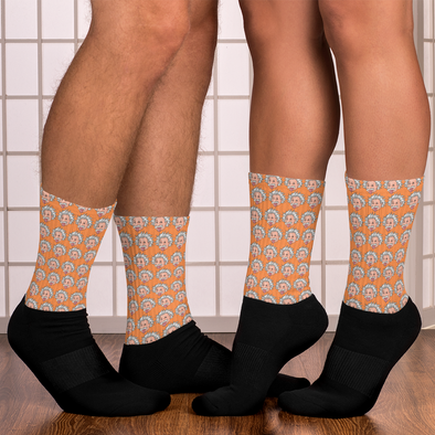Orange Einstein Socks